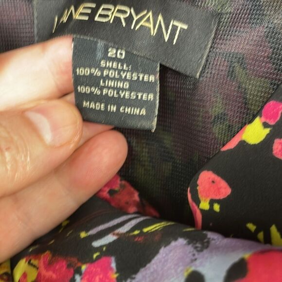 Lane Bryant Floral Print Sleeveless Tunic/Blouse Size 20 - Picture 13 of 14